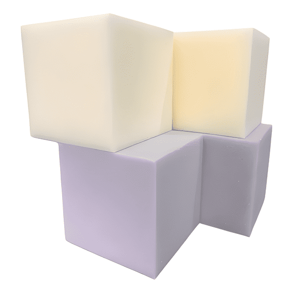 4 Cubos de espuma de alta densidad 10x10x10 cm