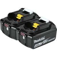 Batería Makita Bl1840B-2 De Iones De Litio Lxt De 18 V Y 4 Ah (Paquete Doble), Color Negro