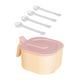 thumbnail image 3 of Contenedor De Condimentos De 4 Rejillas, Tarros De Condimentos De Cocina Para Cafeterías, Fiestas, Cocina, Rosa, 3 of 3