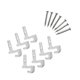 thumbnail image 1 of Ganchos de pared ClosetMaid 56610 blancos, paquete de 7, para drywall, 1 of 3