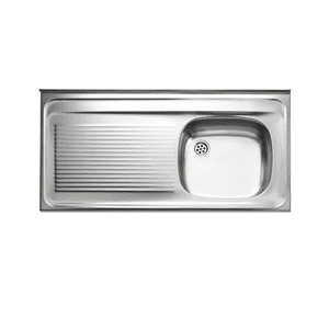 Lavaplato Teka 1Sec.Izq Y 1Dep. 1.0Mt Sobrep. Monoblock