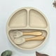 thumbnail image 1 of Baby Suction Plate With Self-Feeding Spoon Fork - BPA Free Infant Newborn Utensil Set For Self-Training, Suction Plates For Babies Toddlers, Dishwasher Microwave Safe, 1 of 5
