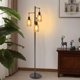 thumbnail image 3 of Lámpara de pie Liylan 167 cm 3 luces con pantalla de vidrio ámbar 120 V, 3 of 8