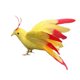 thumbnail image 1 of Animal Emplumado Artificial Pájaro Jardín Estatuilla Decoración Pájaro Amarillo, 1 of 3
