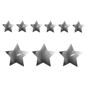 Genérico - Guirnalda Estrella 3M Plata Metalico X 1 Uni