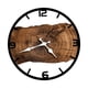 thumbnail image 5 of Reloj De Pared De Madera De Fácil Lectura, Reloj Colgante De Pared Para Dormitorio De Granja, Oficina, Marrón, 5 of 5