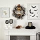 thumbnail image 4 of Corona de Halloween con calavera, malla a cuadros, 60 cm, 4 of 4