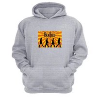 Genérico - Polerón Canguro The Beatles Gris Claro Talla M Unisex