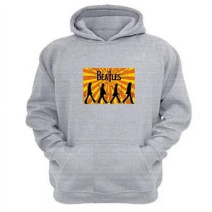 Genérico - Polerón Canguro The Beatles Gris Claro Talla Xs Unisex