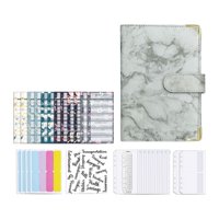 Ioensy - Carpeta Para Cuaderno Con Etiquetas Autoadhesivas Para Facturas En Efectivo Presupuesto Ahorro De Gastos Gris