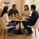 thumbnail image 3 of Mesa Comedor Redonda Tulip Wood 80cm Diametro Negra, 3 of 5