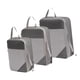 thumbnail image 5 of 3 Uds Cubos De Embalaje De Compresión Bolsas De Almacenamiento De Compresión Para Vacaciones Al Aire Libre Gris, 5 of 5