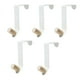 thumbnail image 1 of 5 Piezas de Ganchos para Puertas de Armarios Domésticos Sin Perforar, Colgador de Batas, Ganchos para Abrigos, Colgador de Toallas para El Hogar, Dorm Blanco, 1 of 5