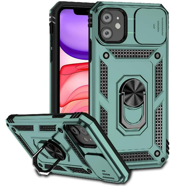 Estuche GANGXUN para iPhone 11, soporte giratorio 360°, estilo mecánico y magnético