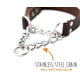 thumbnail image 3 of Collar Martingale de cuero marrón para perro Mighty Paw – Talla mediana, 3 of 8