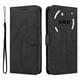 thumbnail image 1 of Funda tipo cartera con tapa para Nothing Phone 3A con tarjetero, soporte y cubierta magnética Negro, 1 of 5