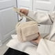 thumbnail image 4 of Bolso bandolera de lana de cordero, nuevo estilo 2023, color liso, bandolera diagonal de un solo hombro, moderno bolso cuadrado pequeño., 4 of 6