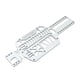 thumbnail image 1 of Placa Base De Metal Para Coche RC Para Wltoys 1:28 Mini-Q9 1/28 Coche De Control Remoto Plata, 1 of 5