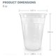thumbnail image 2 of Vasos de plástico Crystal Ware 255 ml Pack de 1000 unidades desechables, 2 of 8