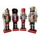 thumbnail image 1 of Set 4 Figuras Soldados Cascanueces Adorno Colgante Navideño Escarchado, 1 of 7