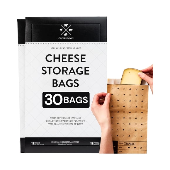 Bolsas para Almacenamiento de Queso Formaticum Paquete de 30 Unidades 16x28 cm