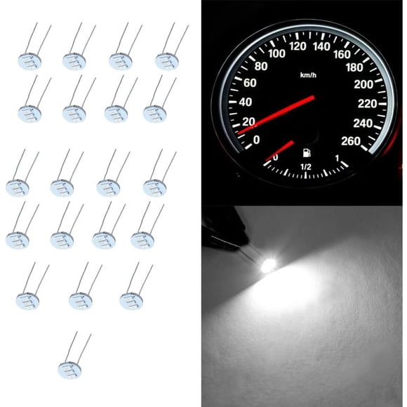 Lamparas Mini LED 4.7mm 12V Blancas cciyu x20 Tablero