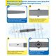 thumbnail image 3 of Brazo rociador inferior para lavavajillas IWIWE Whirlpool, Maytag y Amana, 3 of 9