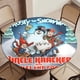 thumbnail image 5 of Frosty el muñeco de nieve-theme Fitted Round Tablecloths Elastic Edged Table Covers Waterproof Table Cloth for Kitchen Holiday Party Tables Decor 150cm, 5 of 6