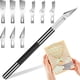 thumbnail image 1 of 1pc Craft Knife With 9PCS Exacto Knife Blades Refills (#11, 16, 17), Exacto Knife And Extra Blades For Beginners, Precision Hobby Knife For Carving Fondant, Scrapbooking, Stencils, 1 of 5