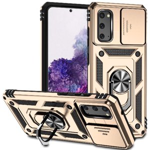 Estuche Gangxun Para Samsung Galaxy S20, Soporte Giratorio 360°, Estilo Mecánico Y Magnético