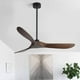 thumbnail image 3 of Ventilador de techo Downrod Sibosen, 8 pulgadas, color negro mate, hierro, 3 of 3