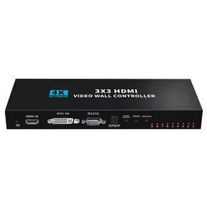 Genérico - Controlador De Pared Videowall 3X3 4K 9 Pantallas Hdmi