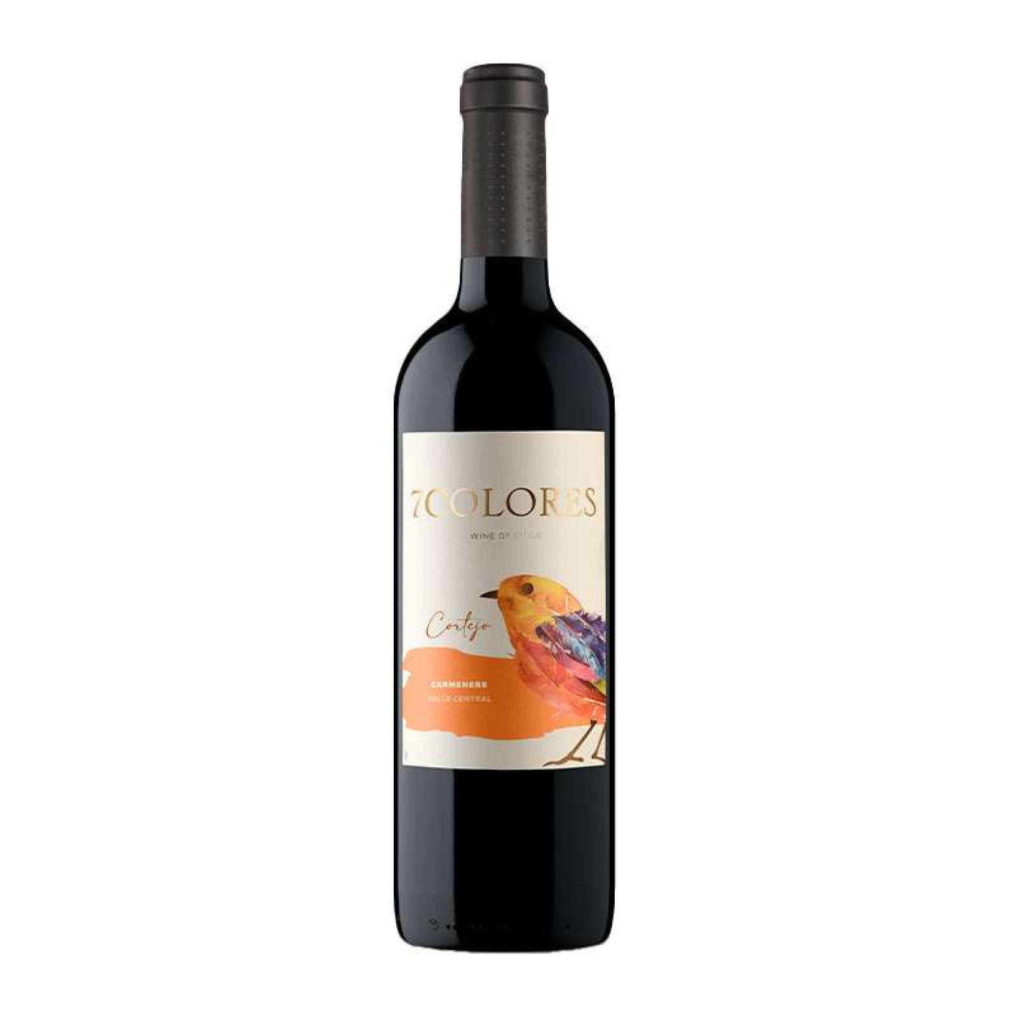 Vino Tinto Carmenere 7colores Cortejo 13° Botella 750 ml Morandé