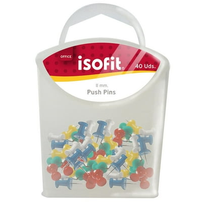 Push Pins 11 Mm 40 Unidades 1 Un Isofit