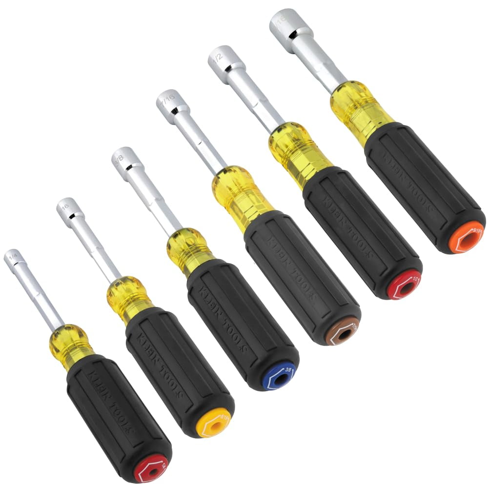 Juego De Destornilladores De Tuercas Klein Tools 65456 Heavy-duty, 6 Piezas