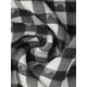thumbnail image 5 of Agnes Orinda Blusas de Cuadros Informales con Botón Trasero, Cuello Redondo y Mangas con Volantes para Mujer de Talla Grande, Estilo Escolar Universitario de los Años 50, 4X Negro, 5 of 6
