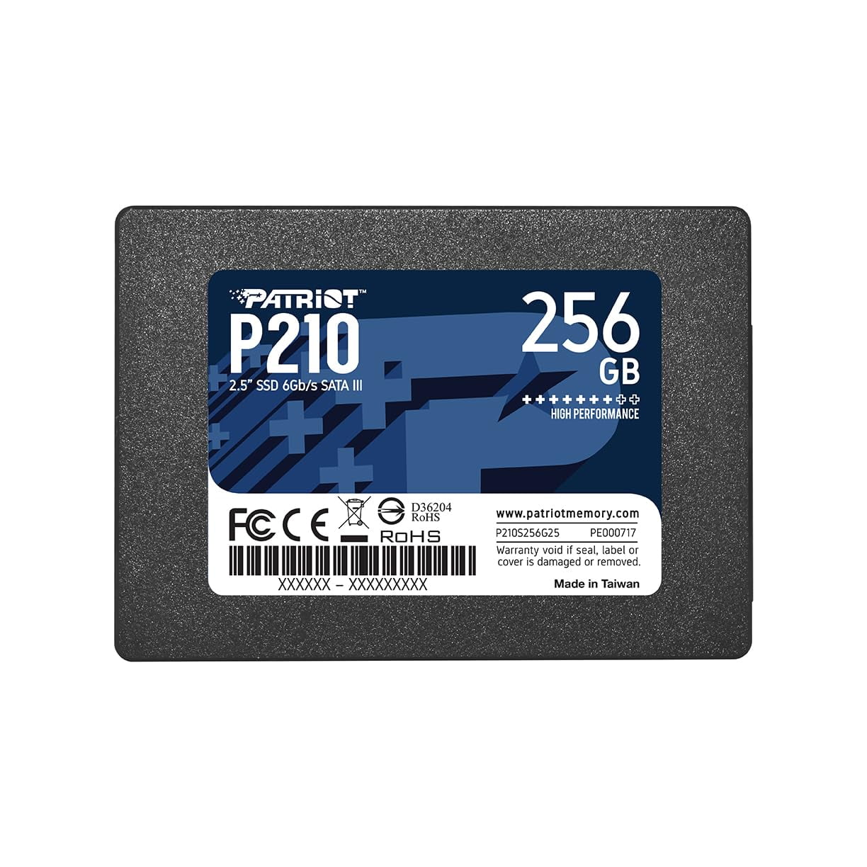 Patriot Memory - Unidad De Estado Sólido Patriot P210 P210s256g25 256gb Sata 3