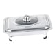 thumbnail image 4 of Chafing Dish De Acero Inoxidable Con Tapa Soporte Para Bandeja De Servicio Para Fiestas StyleA, 4 of 5