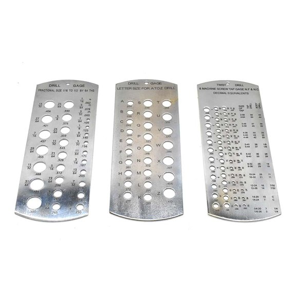 Juego de Calibradores de Taladro BIG HORN 3 Piezas A‑Z 1/16‑1/2"