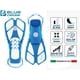 thumbnail image 4 of Set de esnórquel Cressi Mini Bonete Pro Dry azul/blanco L/XL, 4 of 6