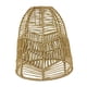 thumbnail image 3 of Lámpara colgante Pantalla Boho Luz de techo Pantalla Cuerda de papel Mimbre de mimbre tejida a mano Cubierta para comedor Cocina Restaurant , Estilo C Medio, 3 of 5