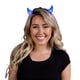 thumbnail image 2 of Diadema LED con forma de cuernos de diablo, parpadea en azul Lucius, 2 of 4