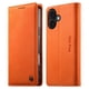 thumbnail image 1 of Funda Billetera de Cuero para [iPhone 16 Plus], Bloqueo RFID, Tarjetas y Soporte Naranja, 1 of 5