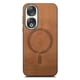 thumbnail image 1 of Magnetic Slim Case for Honor 90 5G with Camera Guard & Anti-Scratch Back Brown, 1 of 6