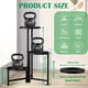 thumbnail image 3 of Soportes para plantas de interior y exterior, soportes para plantas de interior en liquidación, soportes altos de esquina de metal negro de 3 niveles para macetas, estantes para plantas, múltiples par, 3 of 7