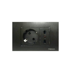 Rema - Ench. Schuko+Ench.Hembra10/16A 250V N Kgo.1 Unidad