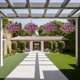 thumbnail image 4 of Cesta colgante de flores de seda artificial INXUGAO Daisy, 4 of 8