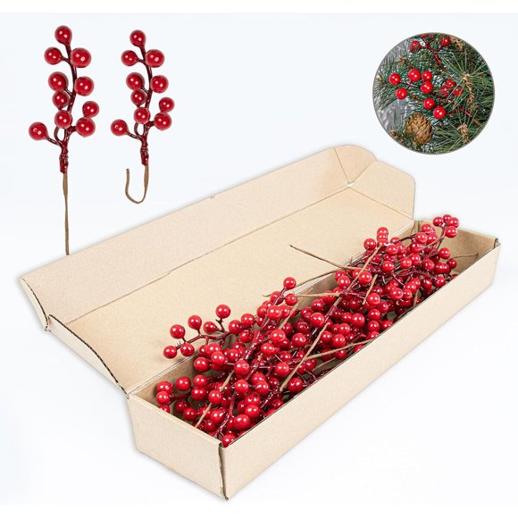 Ramas de Bayas Artificiales LLZLL, 32 Unidades, 6.5 in