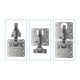 thumbnail image 4 of Kit de placas de reparación para bisagras de acero inoxidable, 4 piezas, para gabinete, 4 of 7