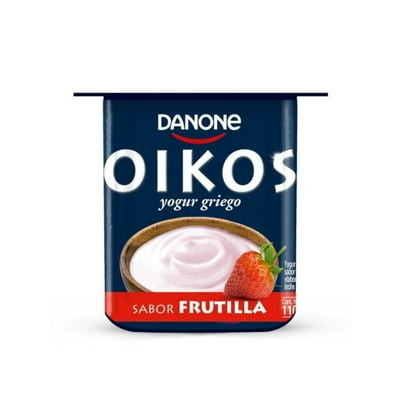 Yoghurt Griego Sabor Frutilla Pote 110 G Oikos